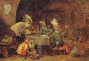 David Teniers Smokers and Drinkers oil on canvas